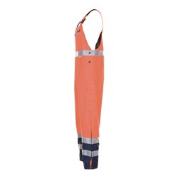 Planam Warnschutz-Regenlatzhose orange/marine