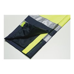 Planam Warnschutz-Regenlatzhose orange/marine