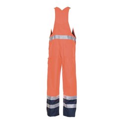 Planam Warnschutz-Regenlatzhose orange/marine