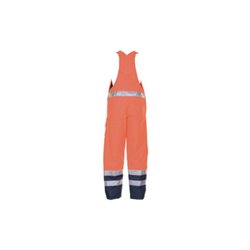 Planam Warnschutz-Winterlatzhose orange/marine