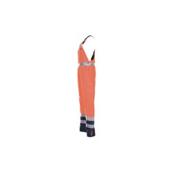 Planam Warnschutz-Winterlatzhose orange/marine