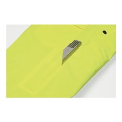 Planam Warnschutz-Winterlatzhose gelb/marine