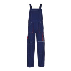 Planam Latzhose marine/rot