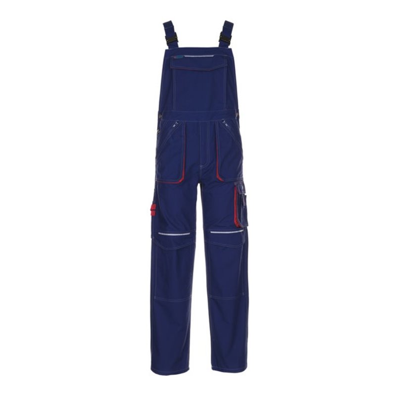 Planam Latzhose marine/rot