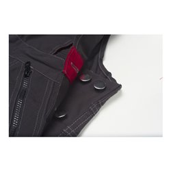 Planam Latzhose marine/rot