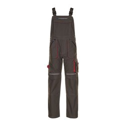 Planam Latzhose oliv/rot