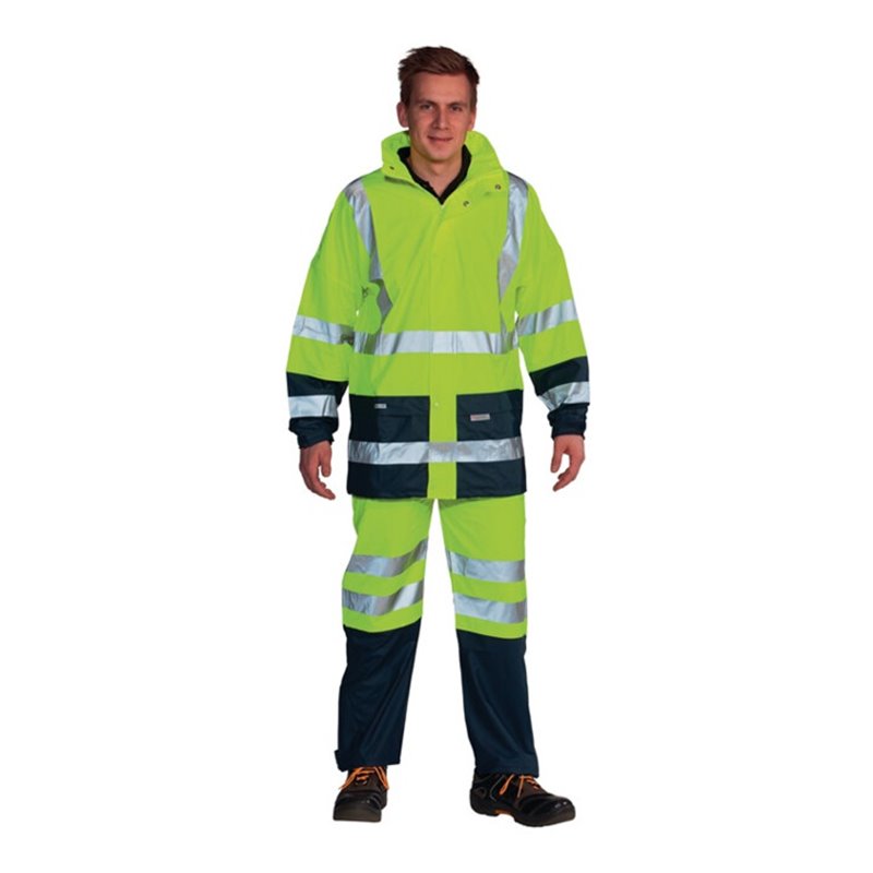 Ocean Warnschutz-Regenhose Comfort Stretch high-vis gelb/marine