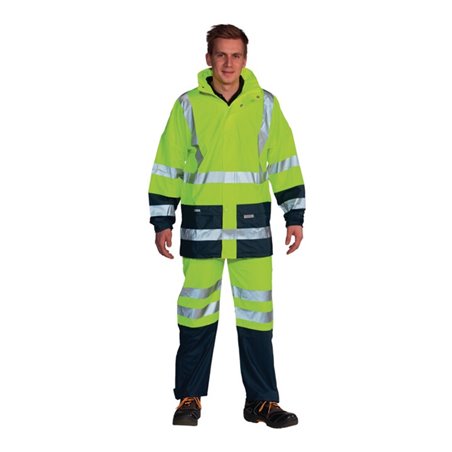 Ocean Warnschutz-Regenhose Comfort Stretch high-vis gelb/marine
