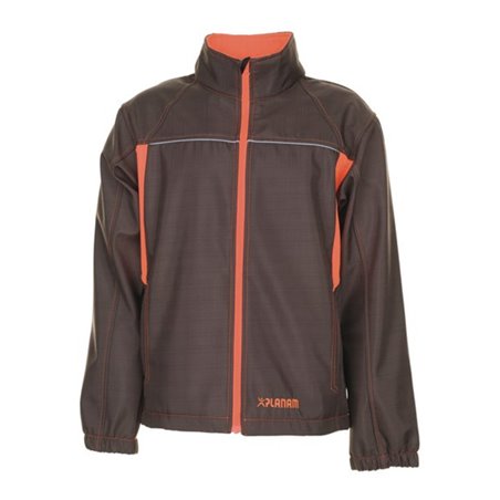 Planam Softshelljacke Basalt Neon oliv/orange