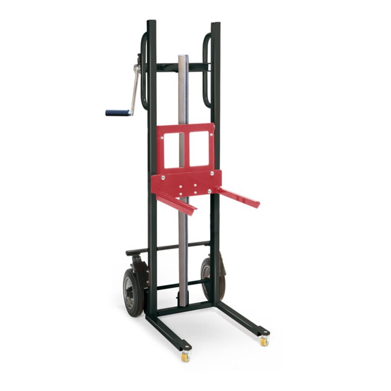 STIER Materialheber mit Gabelaufnahme, Traglast 150kg, Hubhöhe 1222mm