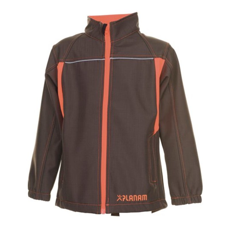 Planam Softshelljacke Junior oliv/orange
