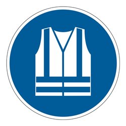 Durable Sicherheitskennzeichen ''Warnweste benutzen''