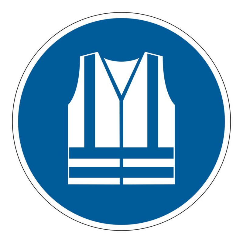 Durable Sicherheitskennzeichen ''Warnweste benutzen''