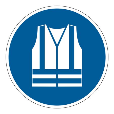 Durable Sicherheitskennzeichen ''Warnweste benutzen''