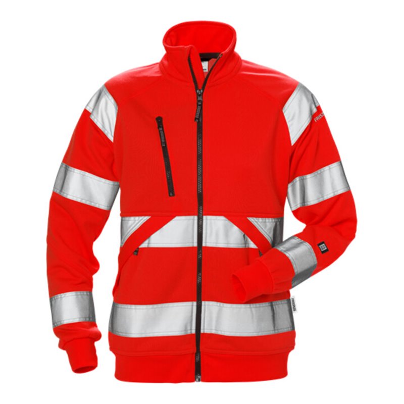Fristads High Vis Sweatjacke Damen Kl. 3 7427 SHV Rot (Damen)