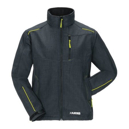 Planam Softshelljacke Outdoor Neon grau/grün