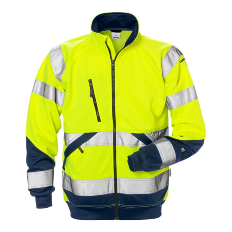 Fristads High Vis Sweatjacke Kl. 3 7426 SHV Dunkelblau (Herren)