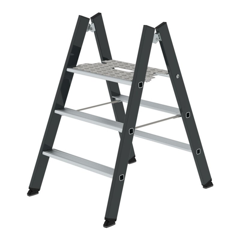 MUNK Klapptritt beidseitig begehbar, grau