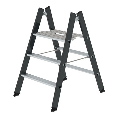 MUNK Klapptritt beidseitig begehbar, grau