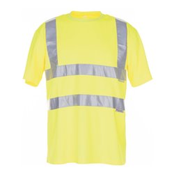 Planam T-Shirt Warnschutz uni gelb