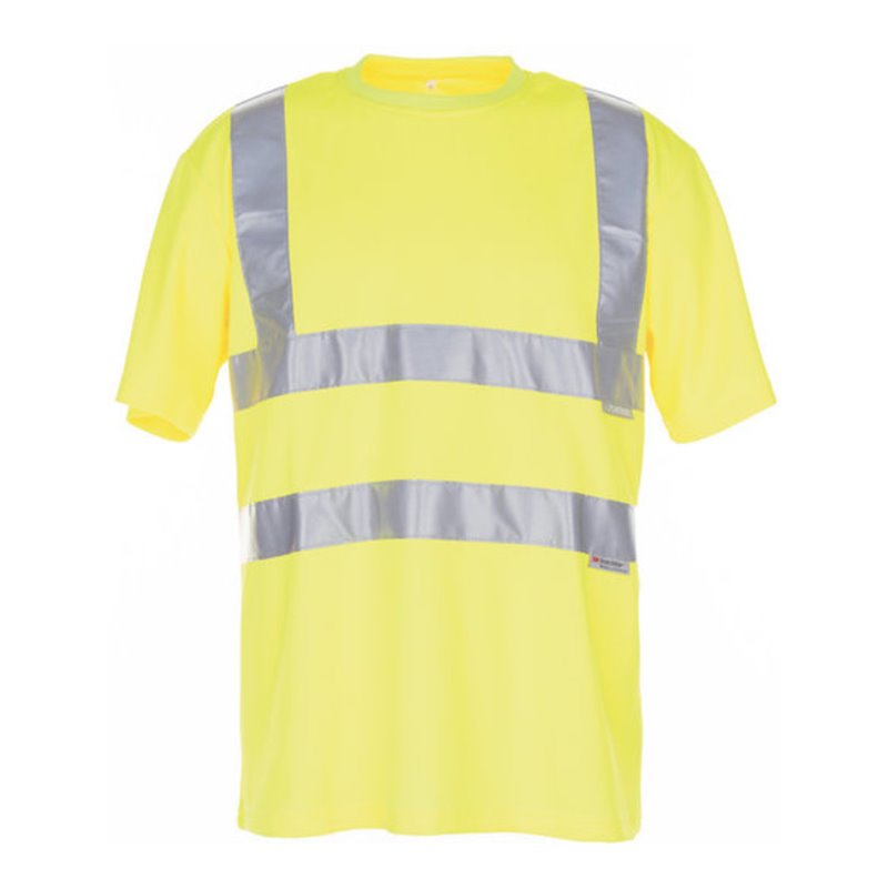 Planam T-Shirt Warnschutz uni gelb