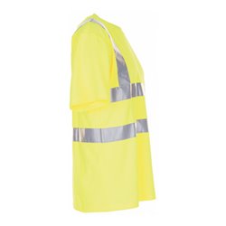 Planam T-Shirt Warnschutz uni gelb