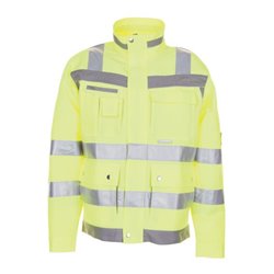 Planam Warnschutz Blouson Plaline gelb/zink