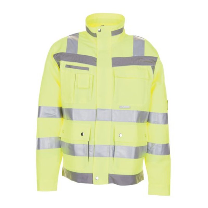 Planam Warnschutz Blouson Plaline gelb/zink