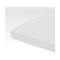 STIER Schreibtischplatte Grau mel. 80cm tief