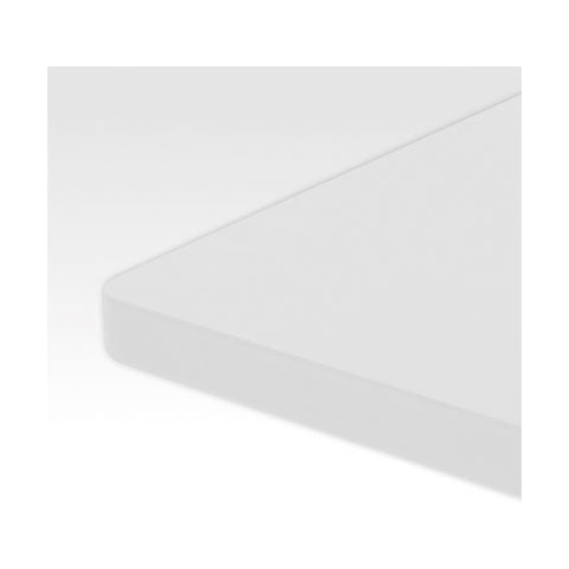 STIER Schreibtischplatte Grau mel. 80cm tief