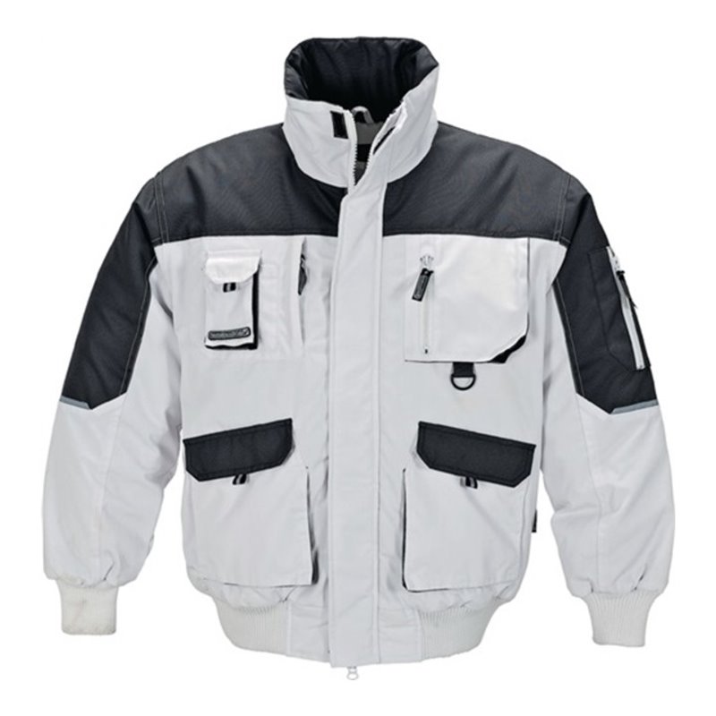Terrax Pilotenjacke weiß/grau