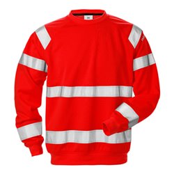 Fristads High Vis Sweatshirt Kl. 3 7446 SHV Rot (Herren)
