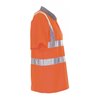 Planam Warnschutz Poloshirt orange/grau