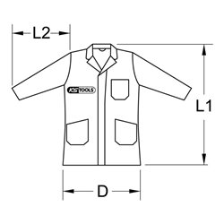 KS Tools Kittel-rot/schwarz