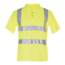 Planam Warnschutz Poloshirt uni gelb