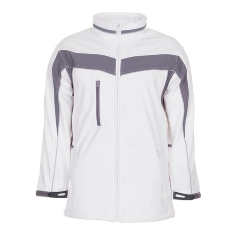Planam Softshelljacke Plaline reinweiß/zink