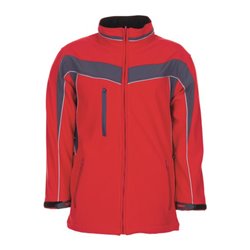 Planam Softshelljacke Plaline rot/schiefer