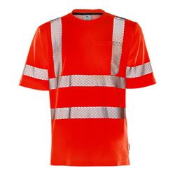 Fristads High Vis T-Shirt Kl. 3 7407 THV Rot (Herren)