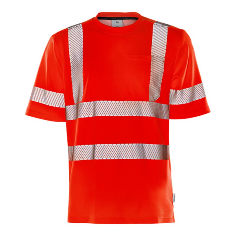 Fristads High Vis T-Shirt Kl. 3 7407 THV Rot (Herren)