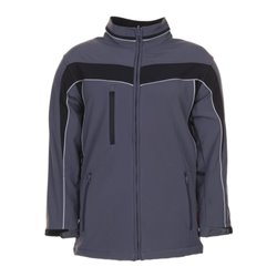 Planam Softshelljacke Plaline schiefer/schwarz