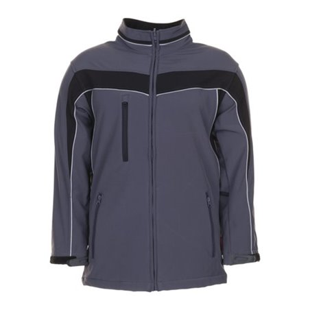 Planam Softshelljacke Plaline schiefer/schwarz