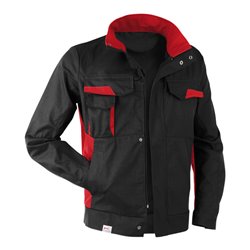 Kübler Vita cotton+ Jacke 1L45 schwarz/mittelrot