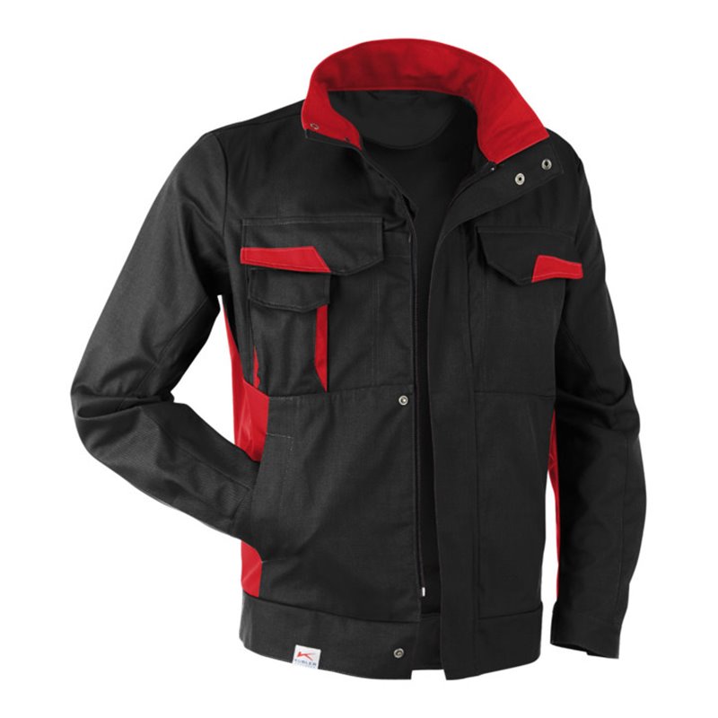 Kübler Vita cotton+ Jacke 1L45 schwarz/mittelrot