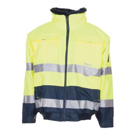 Planam Warnschutz Comfortjacke gelb/marine