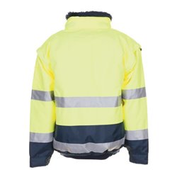 Planam Warnschutz Comfortjacke gelb/marine
