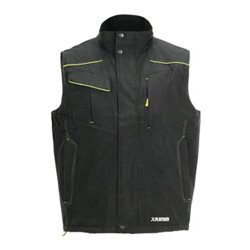 Planam Weste Outdoor Neon grau/grün