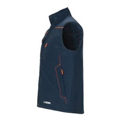 Planam Weste Outdoor Neon marine/orange