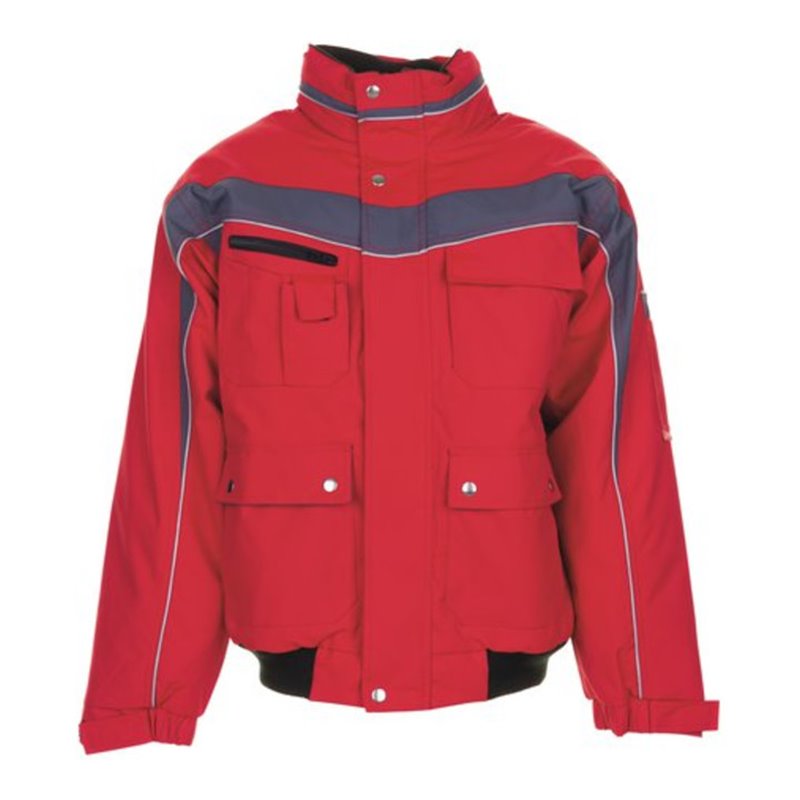 Planam Winterblouson Plaline rot/schiefer