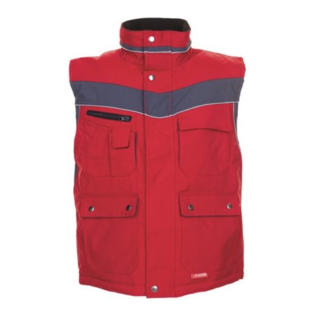 Planam Winterweste Plaline rot/schiefer