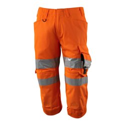 Mascot Dreiviertel-Hose mit Knietaschen, Kl. 2 Dreiviertel-Hose hi-vis orange